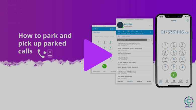 How to park and pick up parked calls